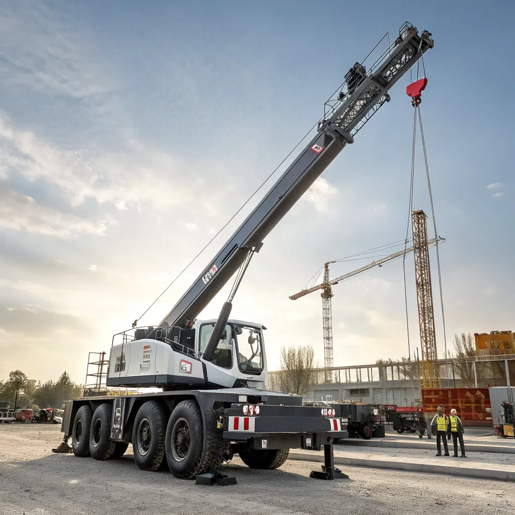 Crane for lifting and hoisting tasks