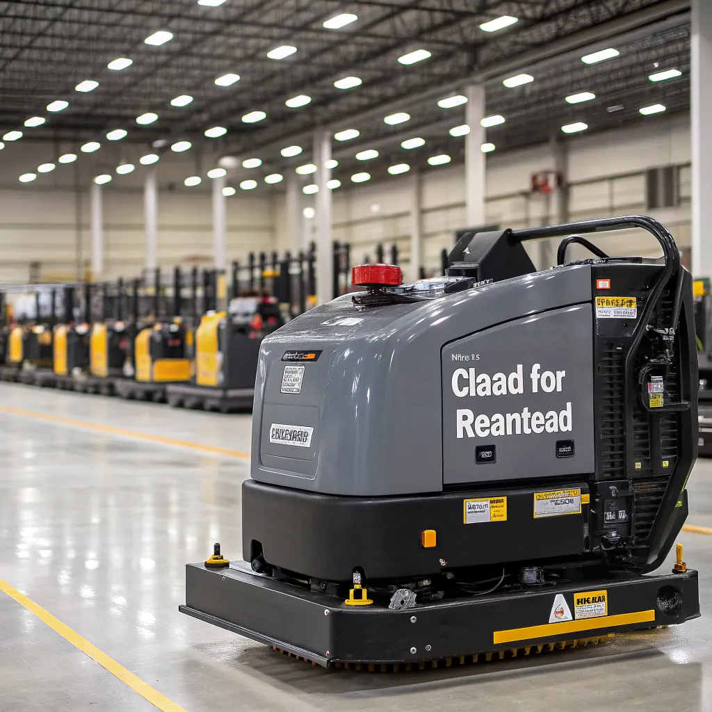 Industrial machinery ready for rental